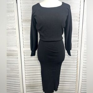 EXPRESS x NEGIN MIRSALEHI Sweater Dress Black-XS